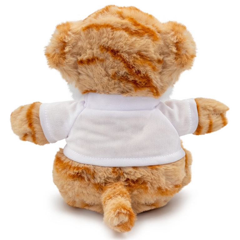 Teddy tiger with a white T-shirt for printing